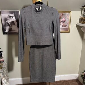 Gorgeous Nicole Miller Artelier Black and White 2 Piece Top and Skirt EUC